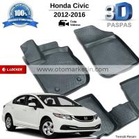 Honda Civic Sedan Uyumlu 3D Havuzlu Paspas 2012-2016