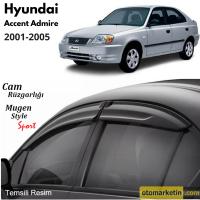 Hyundai Accent Admire Mugen Cam Rüzgarlığı 2003-2005