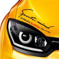 Hyundai Elantra Sports Mind Far Üstü Oto Sticker