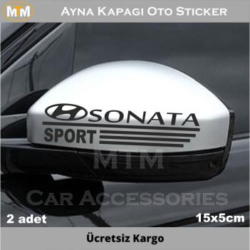 Hyundai Sonata Ayna Kapağı Oto Sticker (2 Adet)