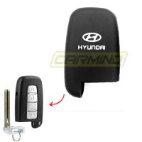 Hyundai Sonata Genesis Elantra Silikon Smart Anahtar Kılıfı Siyah
