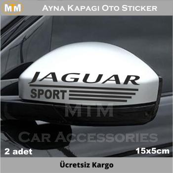 Jaguar Ayna Kapağı Oto Sticker (2 Adet)