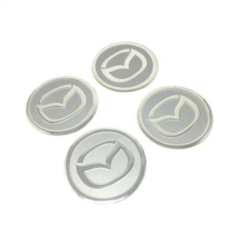 Mazda Alüminyum Jant Göbeği Yapıştırma Gri 60mm (4 Adet)