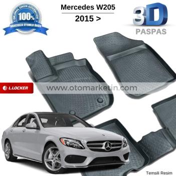 Mercedes C Serisi W205 3D Havuzlu Paspas 2015-2020