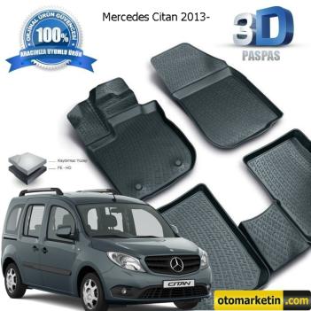 Mercedes Citan 3D Havuzlu Paspas