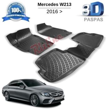 Mercedes E Serisi W213 3D Havuzlu Paspas 2016-