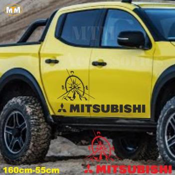 Mitsubishi Pusula Off Road Oto Sticker 1 Adet