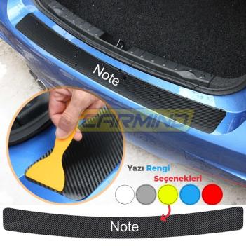 Nissan Note Bagaj ve Kapı Eşiği Karbon Sticker Set