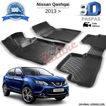 Nissan Qashqai 3D Havuzlu Paspas 2014-2021
