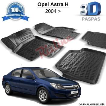 Opel Astra H Sedan 3D Havuzlu Paspas