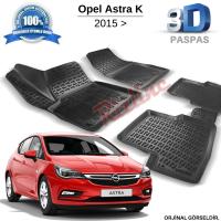 Opel Astra K 3D Havuzlu Paspas 2015 Sonrası