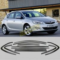 Opel Astra J Hb Siyah Krom Cam Çerçevesi 2010-2014 (12 Parça)