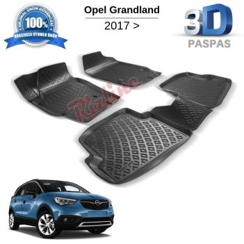Opel Grandland 3D Havuzlu Paspas 2017-