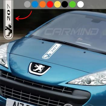 Peugeot 207 Kaput Şerit Sticker