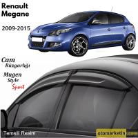 Renault Megane 3 HB Mugen Cam Rüzgarlığı 2009-2015