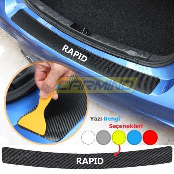 Skoda Rapid Bagaj ve Kapı Eşiği Karbon Sticker Set