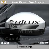 Toyota Hilux Ayna Kapağı Oto Sticker (2 Adet)