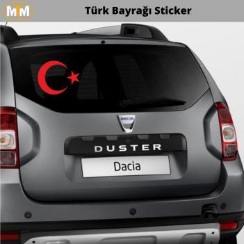 Türk Bayrağı Oto Sticker