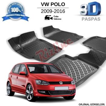 Volkswagen Polo 6R 3D Havuzlu Paspas 2009-2016