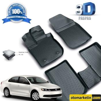 Volkswagen Jetta 3D Havuzlu Paspas 2011 Sonrası
