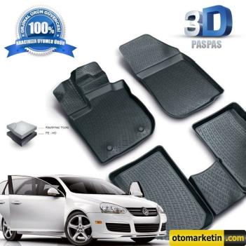 Volkswagen Jetta 3D Havuzlu Paspas 2005-2011