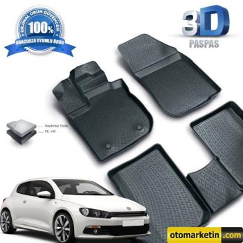 Volkswagen Scirocco 3D Havuzlu Paspas
