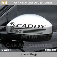 Volkswagen Caddy Ayna Kapağı Oto Sticker (2 Adet)