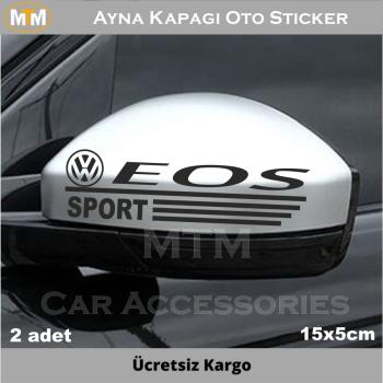 Volkswagen Eos Ayna Kapağı Oto Sticker (2 Adet)