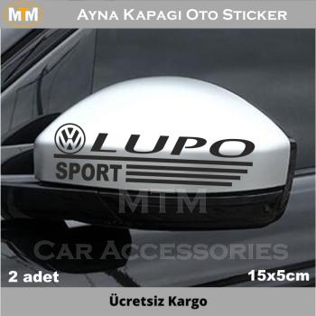 Volkswagen Lupo Ayna Kapağı Oto Sticker (2 Adet)