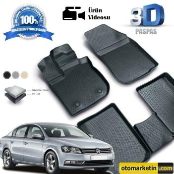 Volkswagen Passat B7 3D Havuzlu Paspas