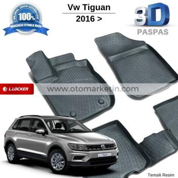 Volkswagen Tiguan 3D Havuzlu Paspas 2015-2019