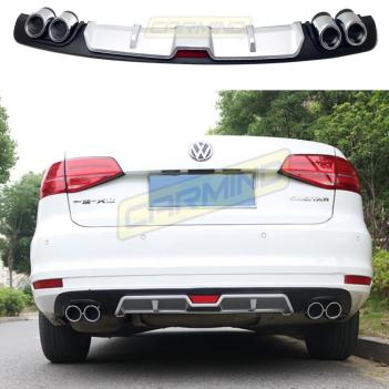 Volkswagen Jetta Çift Egzoz Görünümlü Difüzör Gri