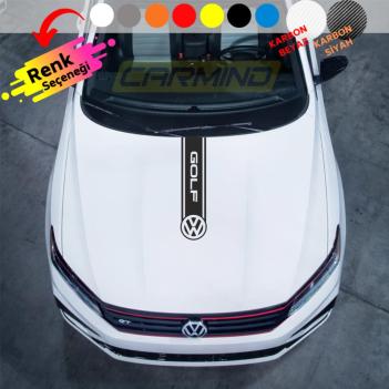 Volkswagen Golf Kaput Şerit Sticker