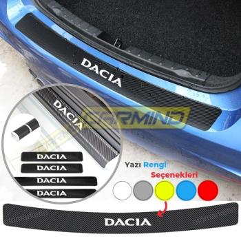 Dacia Karbon Kapı ve Tampon Eşiği Sticker Set