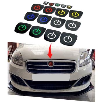 Fiat Linea Logo İçi Power Buton Sticker 3 lü Set