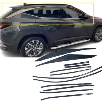 Hyundai Tucson Krom Cam Çerçevesi Set 2021- (12 Parça)