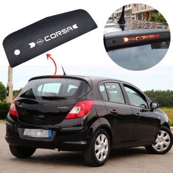 Opel Corsa D Karbon Arka Fren Stop Lambası Sticker