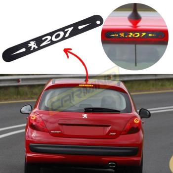 Peugeot 207 Karbon Arka Fren Stop Lambası Sticker