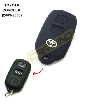 Toyota Corolla Silikon Anahtar Kılıfı Siyah 2003-2008