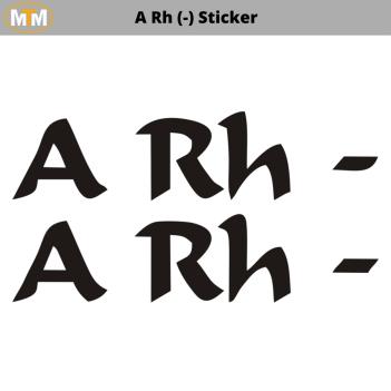 A Rh (-) Sticker