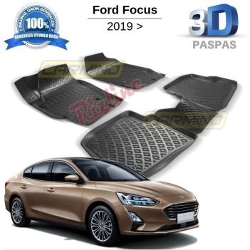 Ford Focus 5 Sedan 3D Havuzlu Paspas 2018 Sonrası