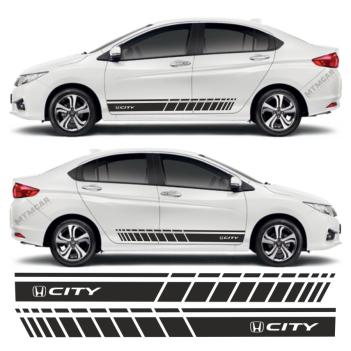 Honda City Yan Şerit Oto Sticker