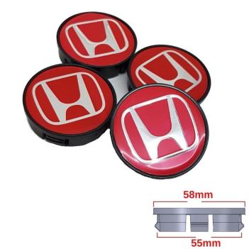 Honda Kırmızı Jant Göbek Arması 55-58mm