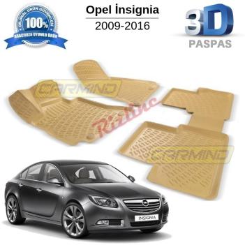Opel İnsignia 3D Bej Havuzlu Paspas 2009-2016