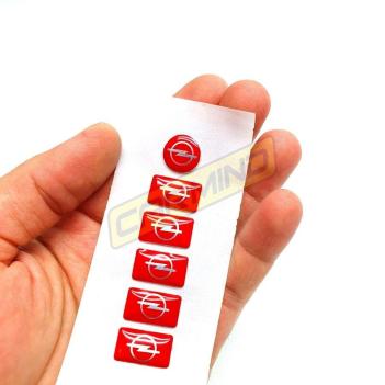 Opel Jant Direksiyon Vites Sticker Set Kırmızı