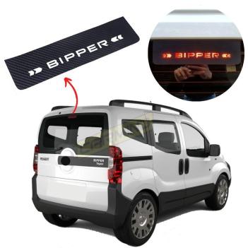 Peugeot Bipper Karbon Arka Fren Stop Lambası Sticker
