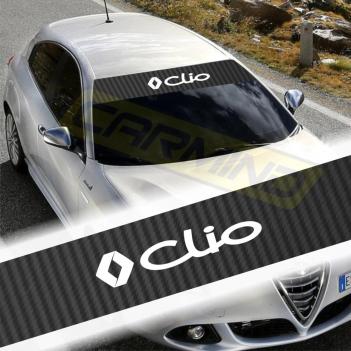 Renault Clio Karbon Ön Cam Oto Sticker
