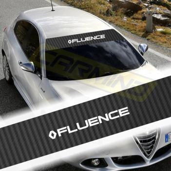 Renault Fluence Karbon Ön Cam Oto Sticker