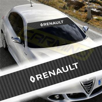 Renault Karbon Ön Cam Oto Sticker