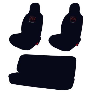 Seat Leon Siyah Ön Arka Takım Penye Servis Kılıfı